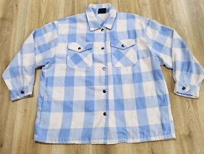 Franela HFX para mujer talla XL, cierre a presión, manga larga, azul/blanco resistente, DEFECTUOSO Foto 1 de 4