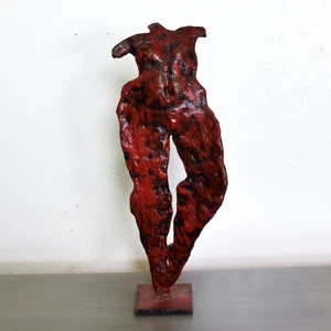 1950s France Nude Dancers Red Bronze Sculpture Abstract Art - Picture 1 of 8