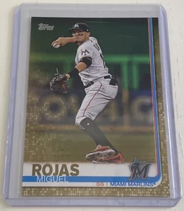 Miguel Rojas 2019 Topps Series 2 Gold /2019 #394 Miami Marlins - Picture 1 of 2