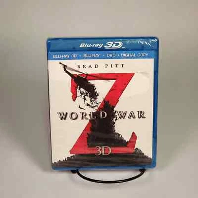 World War Z Brad Pitt 3D + Blu-ray + DVD + Digital Copy Combo NEW SEALED - Image 1 of 2