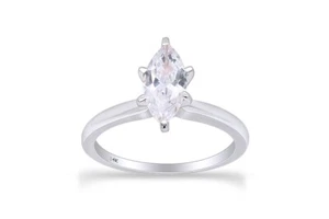 0.75-10 CT GIA Authenticated Lab Grown Diamond Solitaire Ring 14k Gold G-H VS-SI - Picture 1 of 20