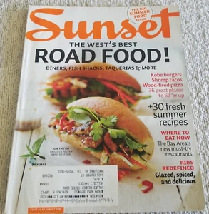 Sunset Magazine July 2012 The West's Best Road Food, Summer Recipes, Ribs - Picture 1 of 4