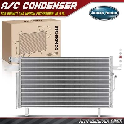 Condensador de aire acondicionado con receptor secador con soporte para INFINITI QX4 Nissan Pathfinder Foto 1 de 4