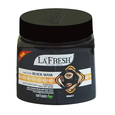 LA Fresh Face &Body Purifying Peel Off Black Mask With Skin Tonic 500ml Original - Image 1 of 2