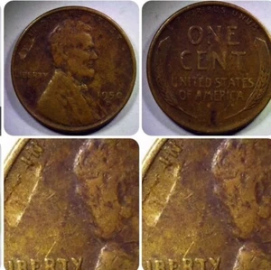1950D detached elimination error Lincoln wheat cent#19 - Picture 1 of 7