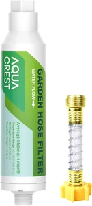 AQUACREST Garden Hose Water Filter for , Greatly Reduces Chlorine, Odor, Improve - Picture 1 of 9