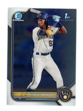 Hendry Mendez 2022 Bowman #BCP-88 Chrome Prospects 1st Baseball Card