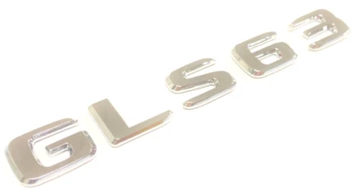 #2 CROMO GLS63 AJUSTE MERCEDES EMBLEMA MALETERO TRASERO PLACA DE IDENTIFICACIÓN CALCOMANÍA NÚMEROS LETRAS Foto 1 de 2