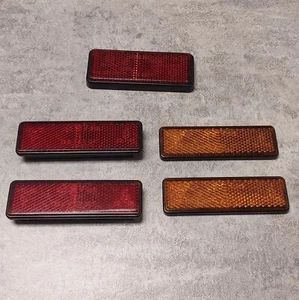 5pc Reflector Set for Motorcycle, Scooter, or Bicycle - Picture 1 of 7