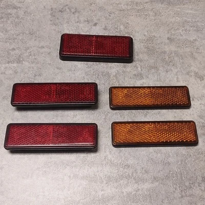Juego de reflectores de 5 piezas para motocicleta, scooter o bicicleta Foto 1 de 4