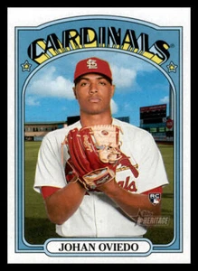 2021 Topps Heritage Johan Oviedo #661 St. Louis Cardinals - Picture 1 of 2
