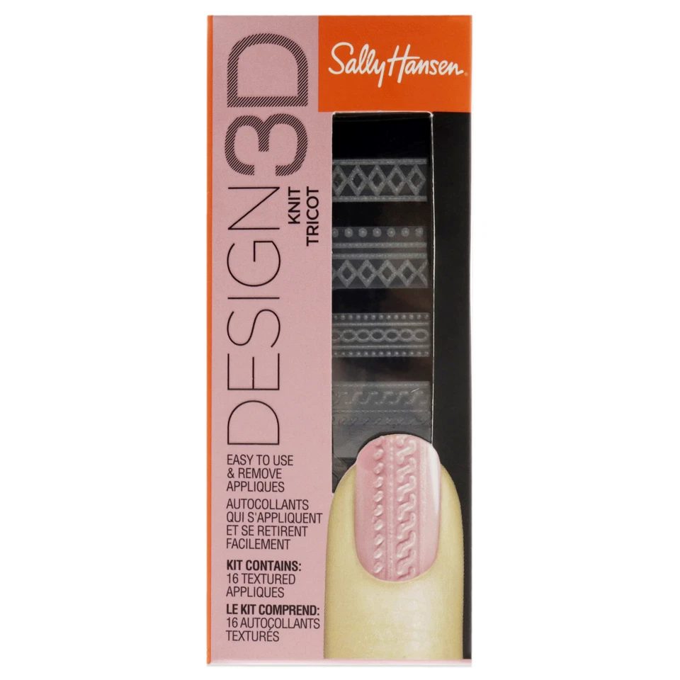 Sally Hansen Salon Design 3d Nail Applique Kit Knit