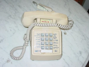 Vintage ITT  Push Button Business Telephone 2500 Beige - Picture 1 of 5
