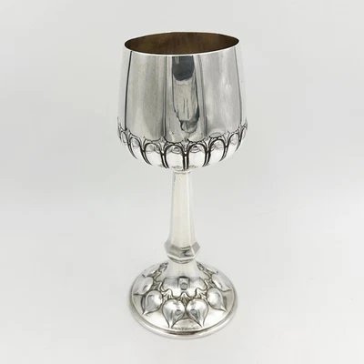 ANTIQUE ARTS & CRAFTS WMF GOBLET CHALICE SILVER PLATE c1900 - Image 1 of 4