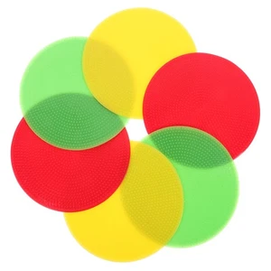 6 Pezzi Marcatori da Campo Calcio Allenamento Disco Spot - Foto 1 di 12