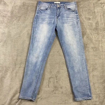 Почти известные джинсы женщин размер 11 синий узкие эластичной гранж джинсовые брюки - Изображение 1 из 4