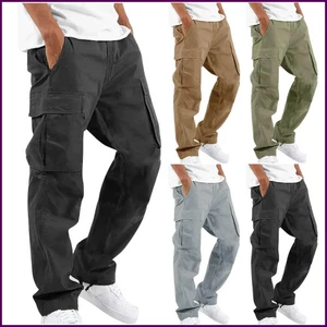 Herren Mode Jogginghose Hose Sweatpants Cargo Combat Loose Active Sporthose - Bild 1 von 31