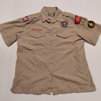 Boy Scouts of America BSA Weblos Den Leader Ladies Medium Shirt - Image 1 of 4