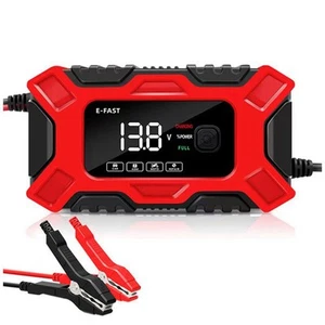 Autobatterie-LadegeräT, Blei-SäUre-LadegeräT, 12 V, LCD-Display, Auto-Lade5566 - Bild 1 von 10
