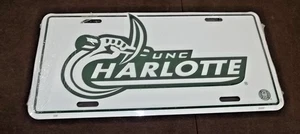 Vintage NCAA UNC Charlotte Novelty Metal Front License Plate NOS - Picture 1 of 1