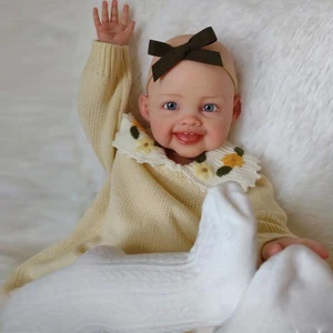 28 Zoll Kleinkind Junge fertig Reborn Baby Puppe kurze Haare Stoffkörper Handarbeit Geschenk - Bild 1 von 5