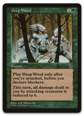 Deep Wood (NM) Portal Second Age P02 Magic MTG - Image 1 of 2