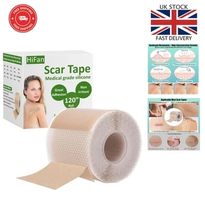 Comfortable Silicone Scar Tape - Sterile & Waterproof for All Scar Types 4x300cm - Picture 1 of 7