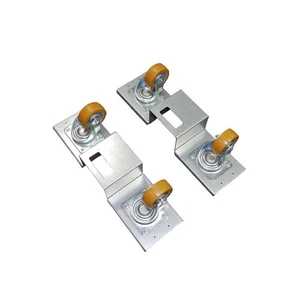 Europaletten Roller Set - 2 Stück - ø 100 Alu/PU - Lenkrollen Transporthilfe - Bild 1 von 4