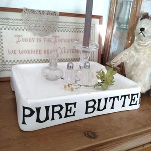 Pure Butter Butter Slab Grocers Slab Daily Supply Co. Stamp From Japan Vintage - Picture 1 of 8