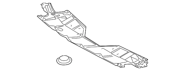 Nissan Murano 2003-2007 genuíno - Splash Shield 75890-CA000 - Imagem 1 de 2