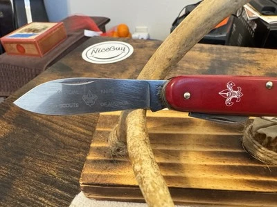 Boy Scout Knife  Imperial Prov RI USA 4 Blade Red Pocket Knife vintage 1956/88 - Image 1 of 4