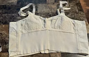 VINTAGE WARNERS LONGLINE BRA! 38 B. WHITE - Picture 1 of 8