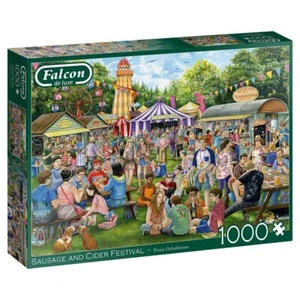 Falcon 1000 Piece Jigsaw Puzzle - Sausage & Cider Festival - Picture 1 of 1