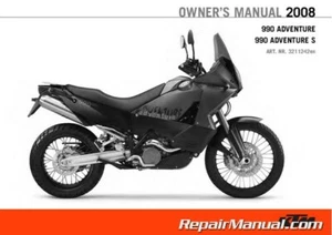 2008 KTM 990 Adventure Motorcycle Owners Manual - Picture 1 of 1