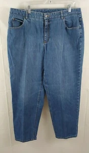 Talbots Womens Jeans 18W Straight Leg Stretch Straight Tapered Leg Medium Wash - Picture 1 of 4
