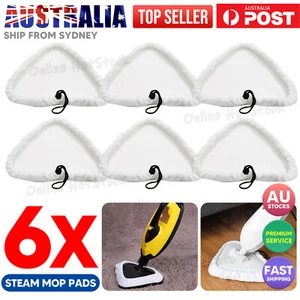 6pcs Replacement Cleaner For Steam Mop Pads Washable Microfibre Cloth Floor Pads - Picture 1 of 9