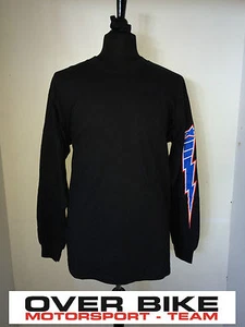 MAGLIA CASUAL MANICHE LUNGHE COTONE ALPINESTARS HURRICANE COLORE NERO TAGLIA L - Foto 1 di 1