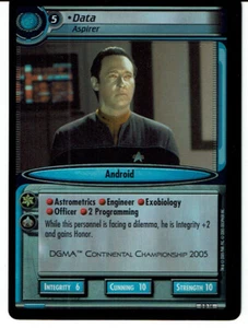 STAR TREK CCG 2E PROMO CARD 0D14 DATA (foil) - Picture 1 of 1