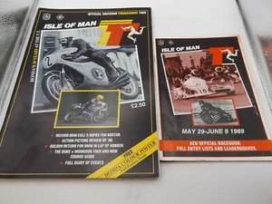 1989 ISLE OF MAN TT PROGRAMME & RACECARD - Picture 1 of 1