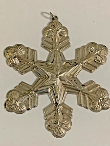 Gorham 1998 plata esterlina Navidad copo de nieve adorno árbol con bolsa y caja! - Imagen 1 de 20