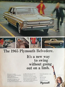 Vintage 1965 Plymouth Belvedere ganzseitige Originalanzeige 823 - Bild 1 von 1