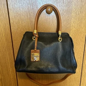 Valentina Geldbörse Echtleder Made in Italy wunderschön schwarz & braun Leder - Bild 1 von 14