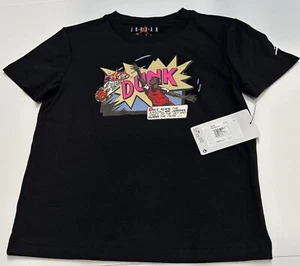 Jordan Boys Black Pullover S/S Shirt Size 7 Brand New‼️ - Picture 1 of 5