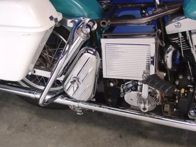 Kit de caja de herramientas cromada lado derecho para Harley Davidson 50-2022 Foto 1 de 4