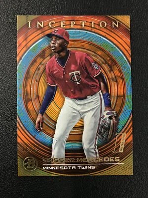 2022 Bowman Inception #99 Yasser Mercedes Initiation Orange /25 Minnesota Twins - Image 1 of 2