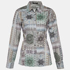 Etro Grey Kaleidoscope Print Stretch Cotton Button Front Shirt M