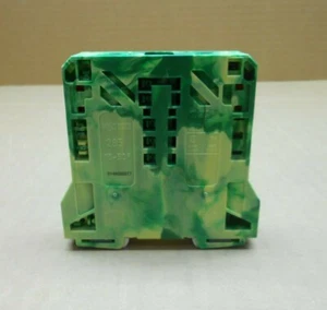 1 NEW WAGO 285-157 285157 2-CONDUCTOR GROUND TERMINAL BLOCK GREEN/YELLOW - Picture 1 of 3