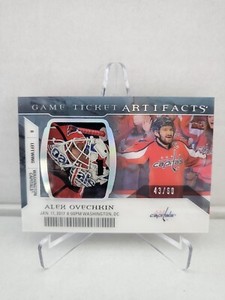 2022-23 UD Artifacts Alex Ovechkin Game Ticket Relic /60 1000 Point Game #GTA-AO