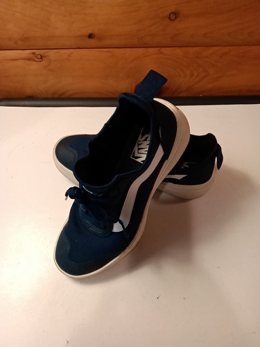 Scarpe Vans Off the Wall Uomo 6.5 Blu Tela Sneakers Skater Oldol