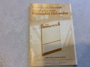 Vintage Hobart KitchenAid Automatic Dishwasher Hobart Use and Care Guide Manual